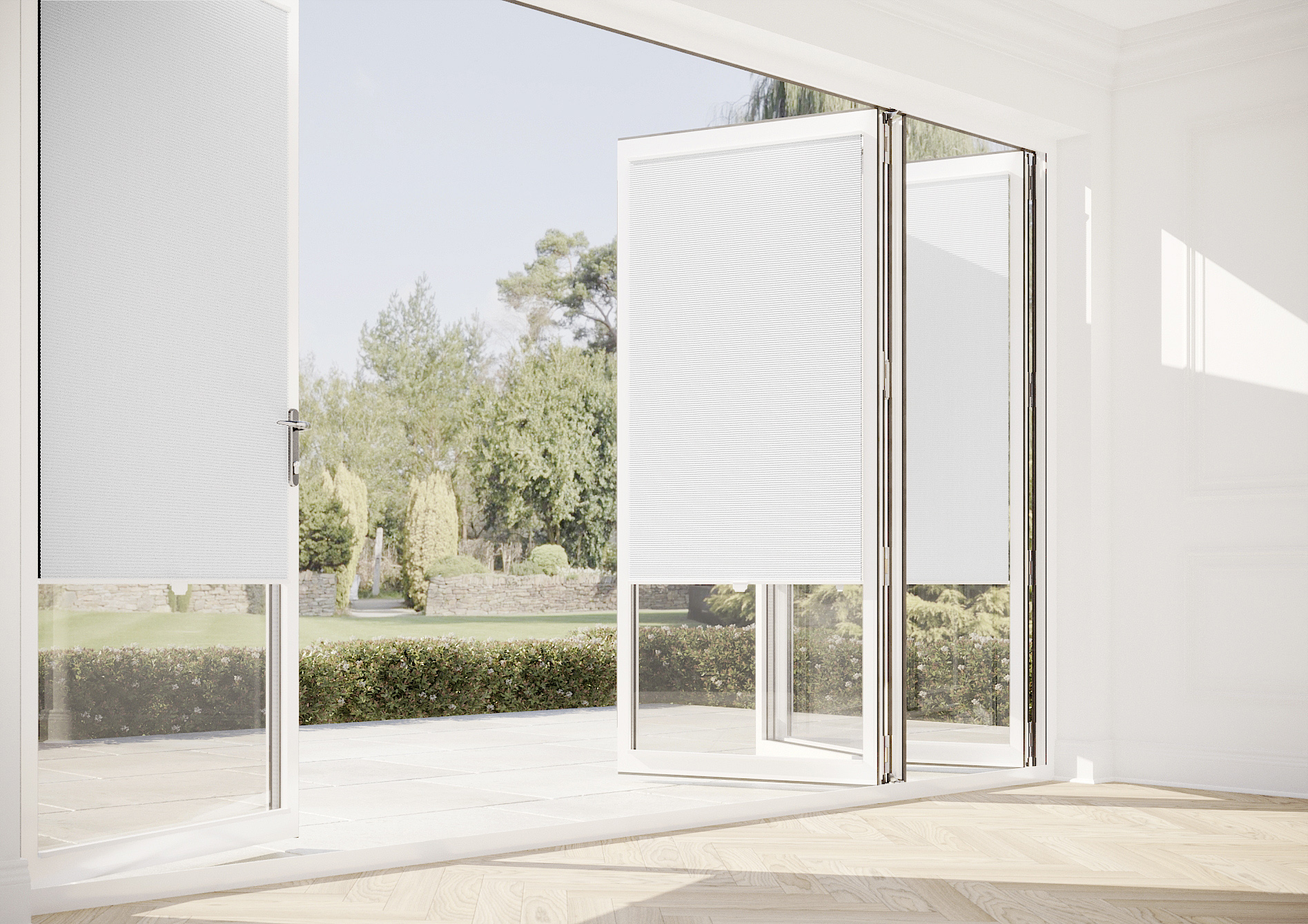 Nocturne (Blackout), Snow White - Stick Fit Slim Honeycomb Blind - Image 9